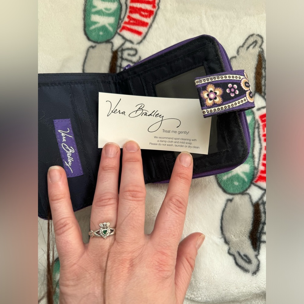 Vera Bradley Simply Violet Purse and Wallet Set - Picture 12 of 15